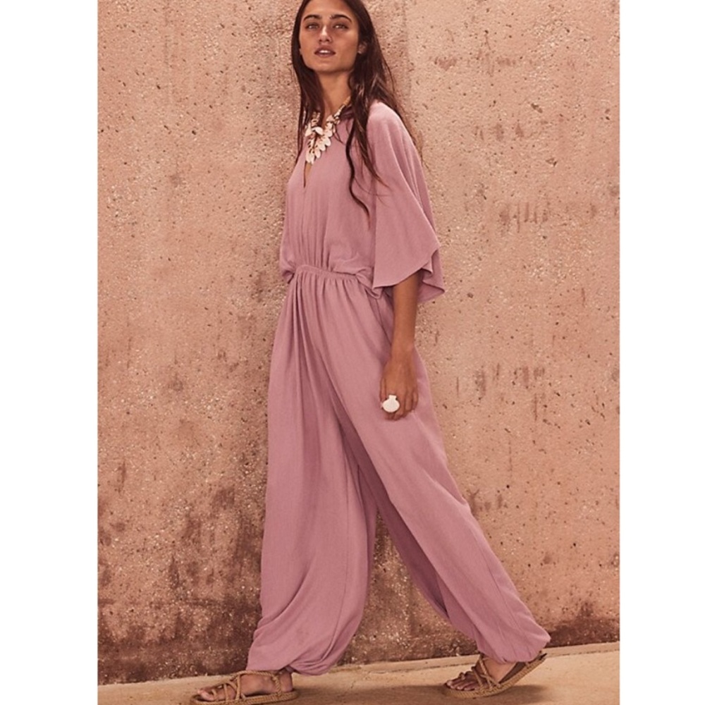 Free People Venus Mauve Jumpsuit One-Piece